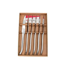 Coffret 6 Couteaux de Table en Acier Brillant