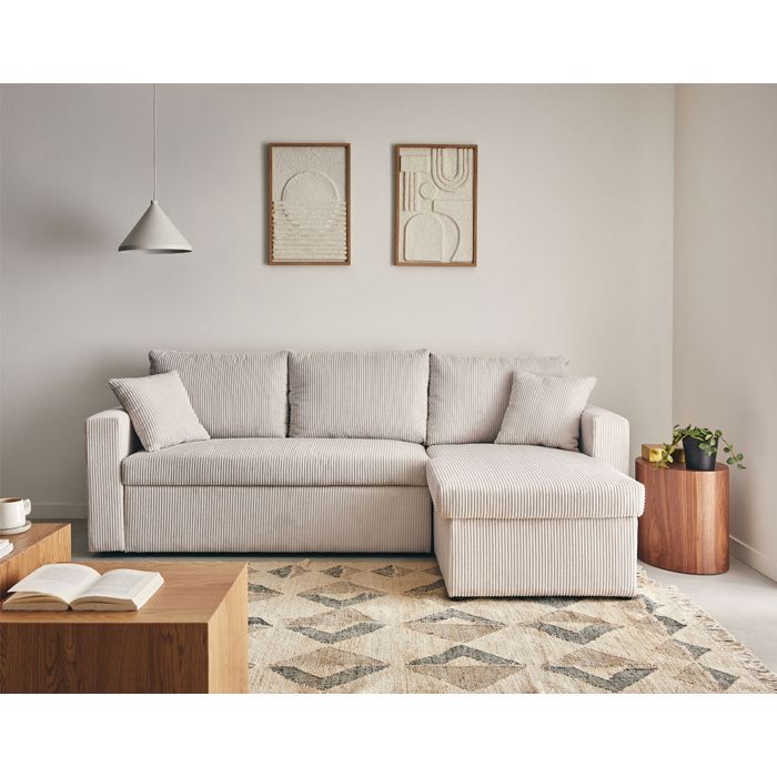 Canapé d'Angle Réversible Convertible 4 Places 222x147 cm