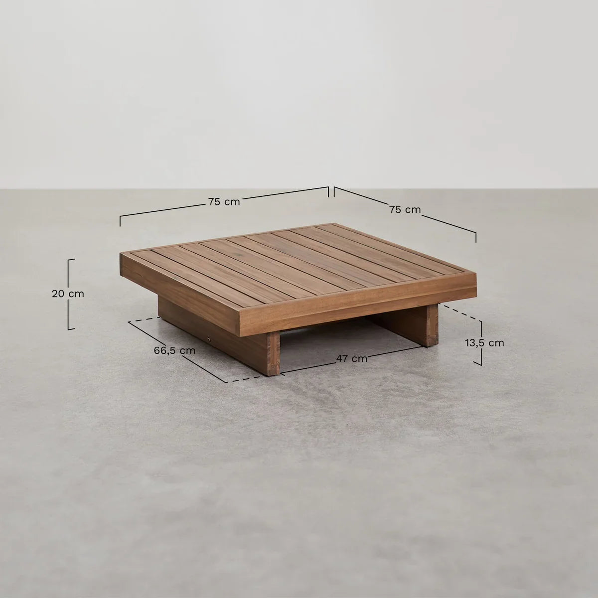 Dailin Ensemble Salon Modulaire 3 Pièces Bois d'Acacia