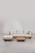 Dailin Ensemble Salon Modulaire 3 Pièces Bois d'Acacia