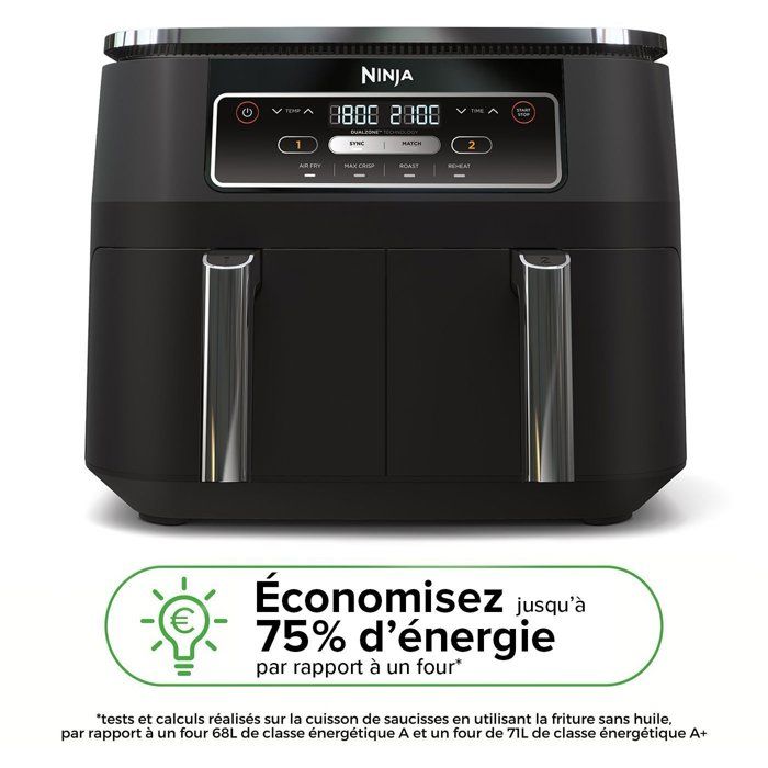 Friteuse sans Huile Double Cuve 2400W 7.6L AF200EU