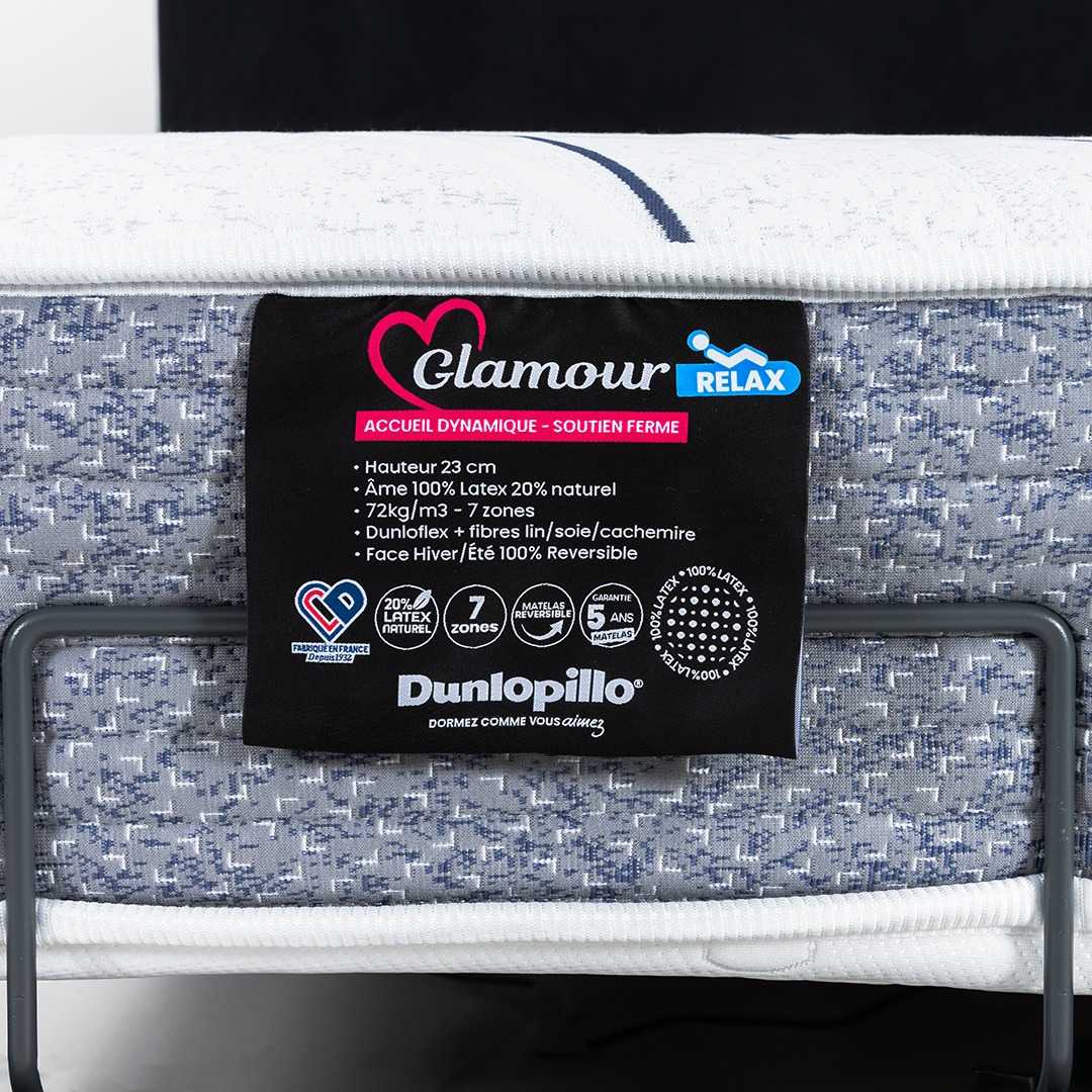 Matelas Relaxation en Latex Glamour H.23 cm