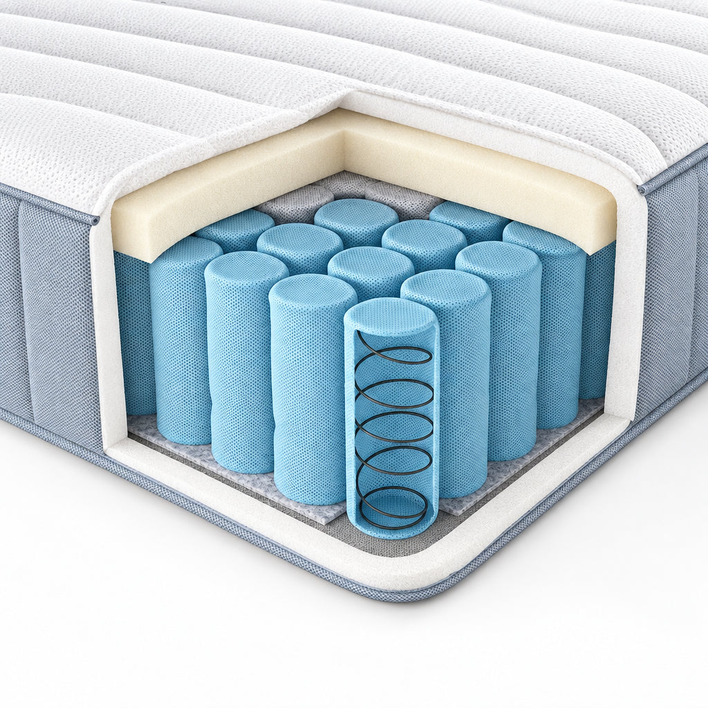Matelas à ressorts ensachés 24 cm 5 zones