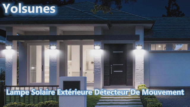 Spots Solaires Extérieurs LED avec Détecteur de Mouvement Blanc Chaud