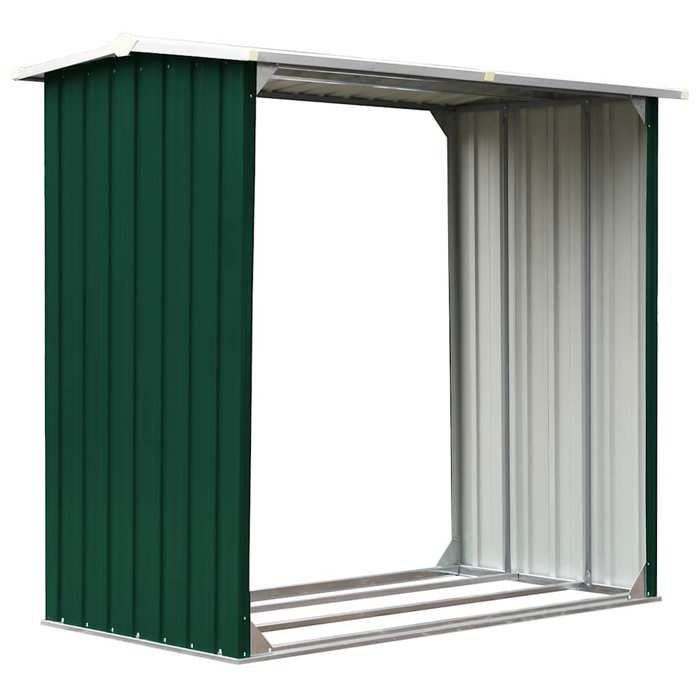 Abri de Stockage de Bois Acier Galvanisé 172x91x154 cm EU481930