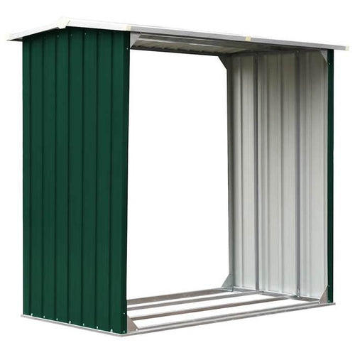 Abri de Stockage de Bois Acier Galvanisé 172x91x154 cm EU481930