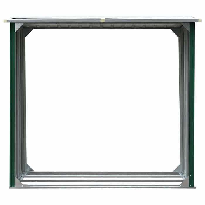 Abri de Stockage de Bois Acier Galvanisé 172x91x154 cm EU481930