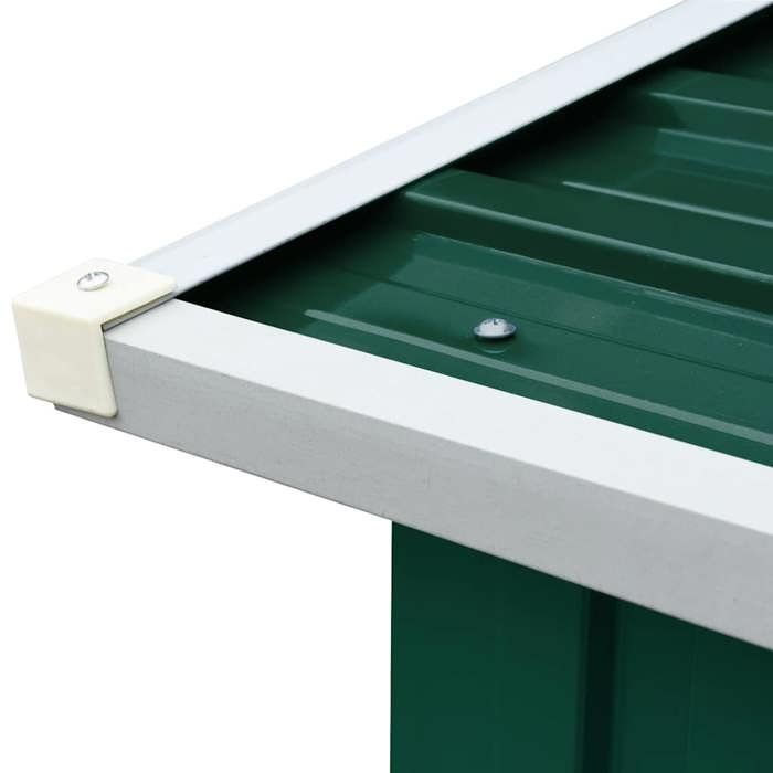 Abri de Stockage de Bois Acier Galvanisé 172x91x154 cm EU481930