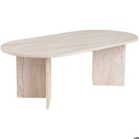Table Basse Ovale Contemporaine 119x60 cm